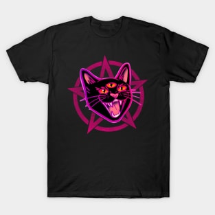 Demon Cat Hissing Cat T-Shirt